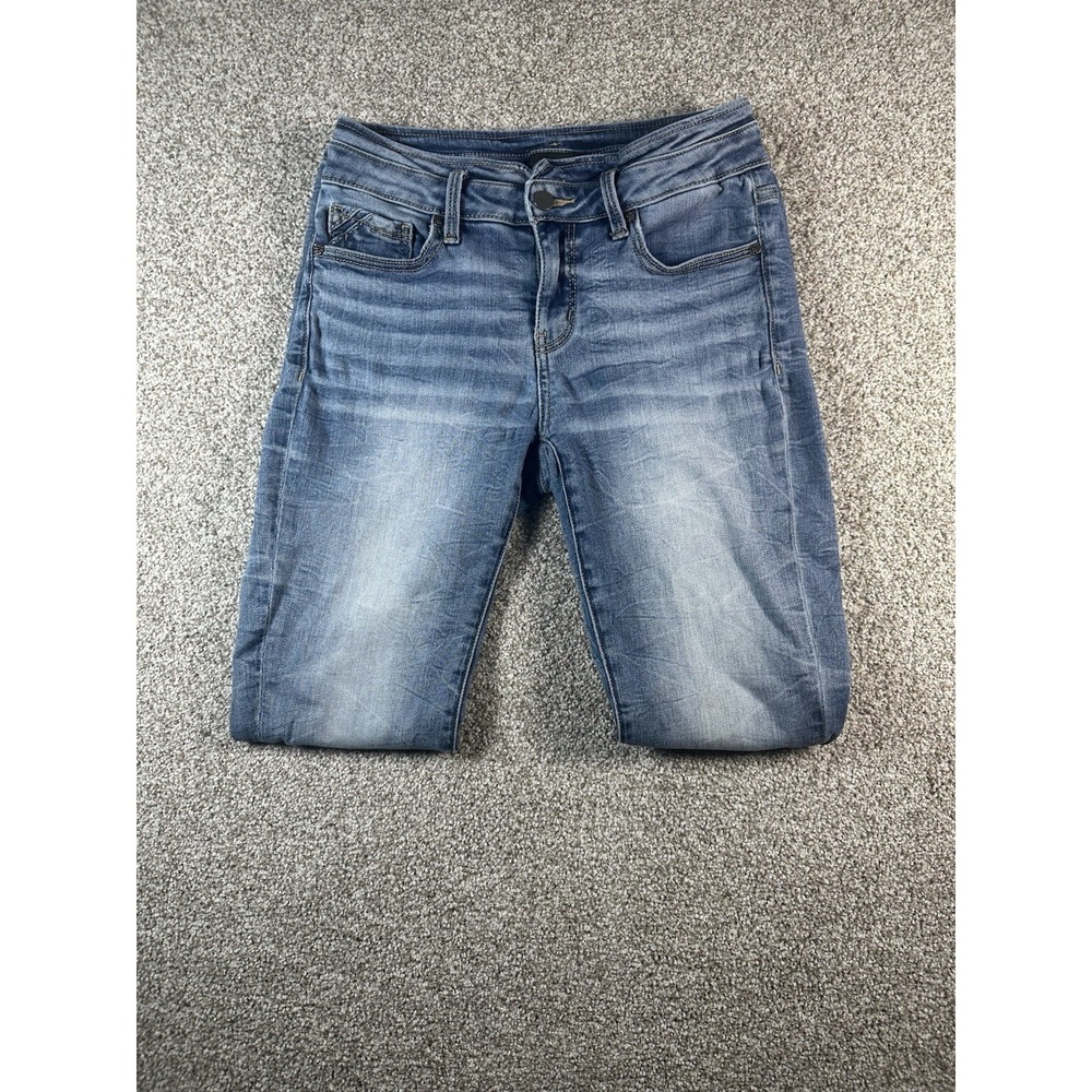Buckle‎ Black Jeans Women 25 Skinny Fit 53 Distressed Blue Denim Cotton Stretch